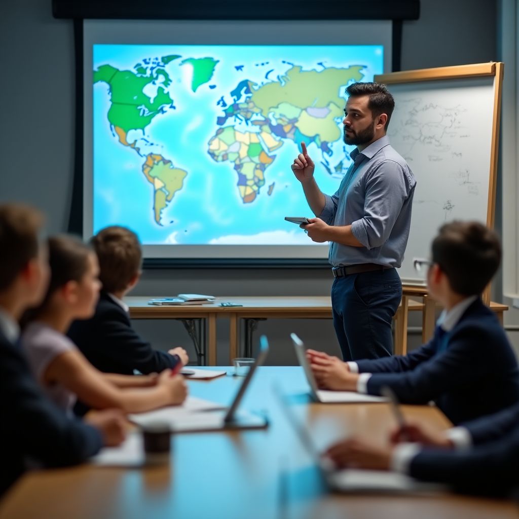 Programa educativo sobre comercio internacional